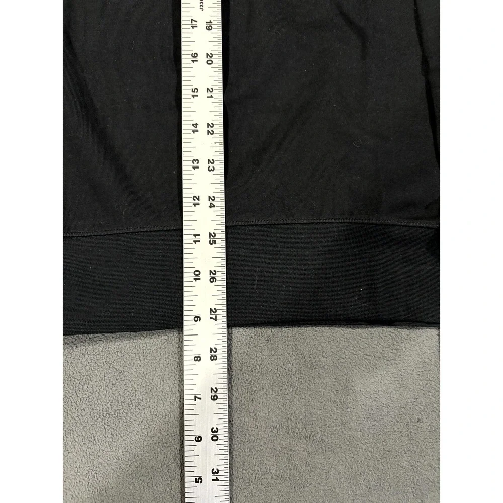 Polo Ralph Lauren Pullover Sweater Mens Medium Black Cotton Long Sleeve 1/4 Zip